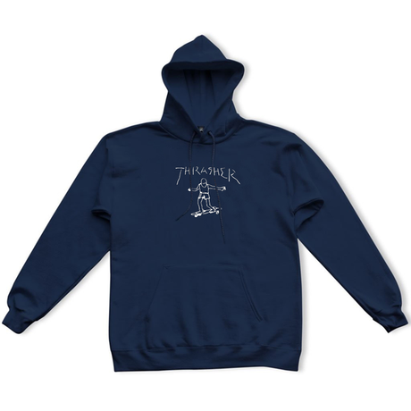 Thrasher Sweat Gonz Hood Navy White