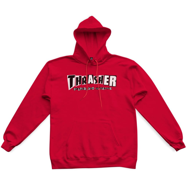 Thrasher Sweat Baker Hood Red