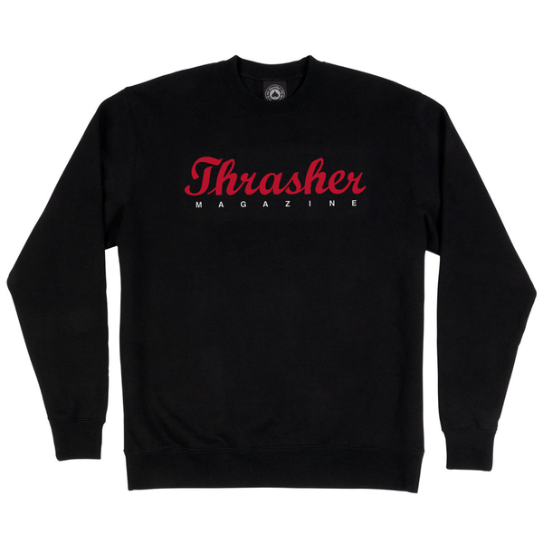 Thrasher Sweat Script Crew Black