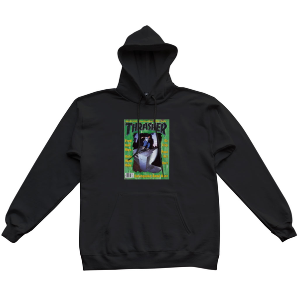 Thrasher Sweat Fred Gall 95 Cover Hood Black