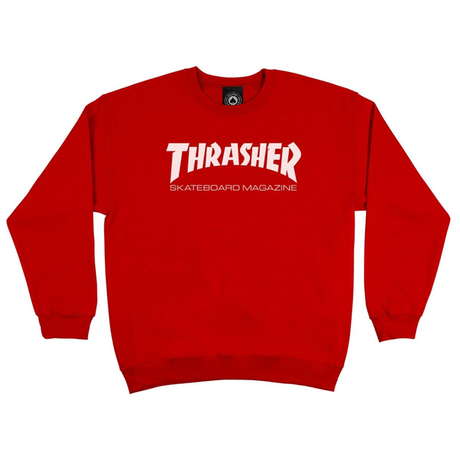 Thrasher Sweat Skate Mag Crew Red