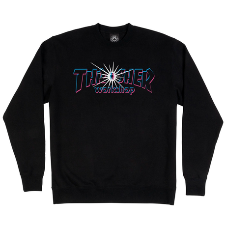 Thrasher Sweat Thrasher X Aws Nova Crew Black