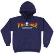 Thrasher Sweat Thrasher X Aws Spectrum Hood Navy