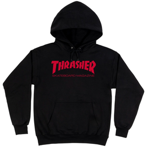 Thrasher Sweat Skate Mag Hood Black Red