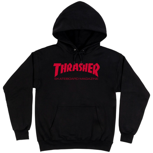 Thrasher Sweat Skate Mag Hood Black Red