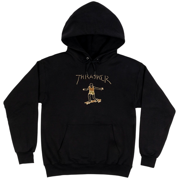 Thrasher Sweat Gonz Hood Black Brown