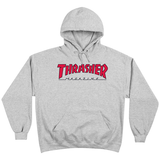 Thrasher Sweat Outlined Hood Lt Steel Red