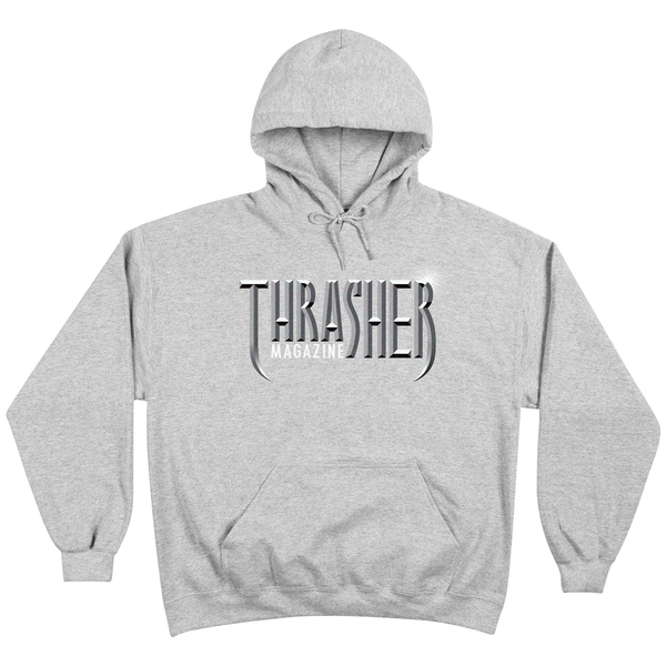 Thrasher Sweat Gothic Hood Grey