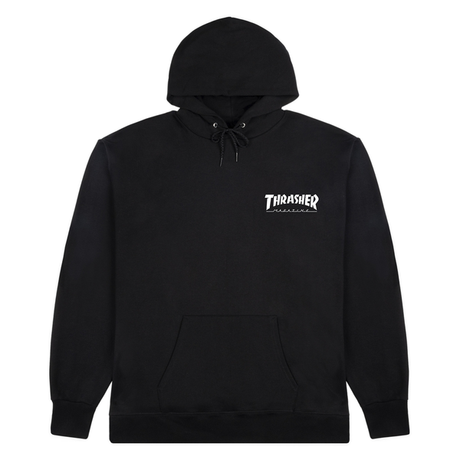 Thrasher Sweat Little Thrasher Black Hood