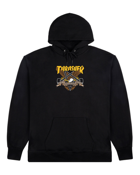 Thrasher Sweat Eaglegram Hood Black