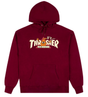 Thrasher Sweat Toy Machine Vortex Hood Maroon