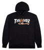 Thrasher Sweat Toy Machine Pyramid Hood Black