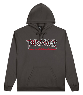 Thrasher Sweat Slash Charcoal Hood