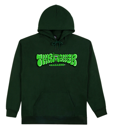 Thrasher Sweat Bully Forest Green Hood