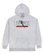 Thrasher Sweat Red Curb By Lsd Worldpeace Hood Ash Grey