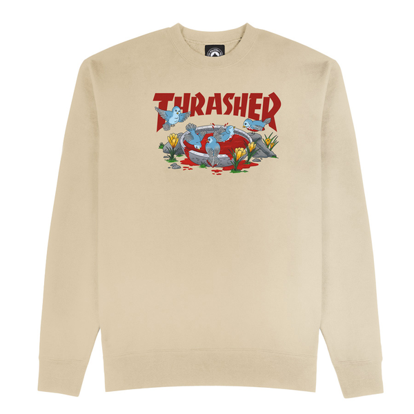 Thrasher Sweat Blood Bath Crew Sand