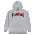 Thrasher Sweat Spitfire Big Head Outline Hood Ash