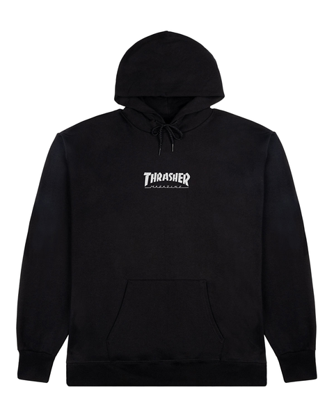Sweat à capuche Thrasher Heavyweight Embroidered Mag Logo Black