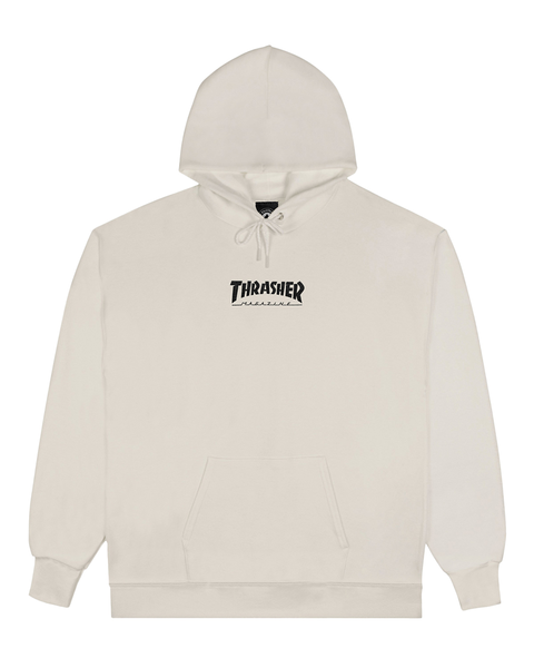 Sweat à capuche Thrasher Heavyweight Embroidered Mag Logo Bone