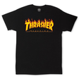 Thrasher T-Shirt Flame Black
