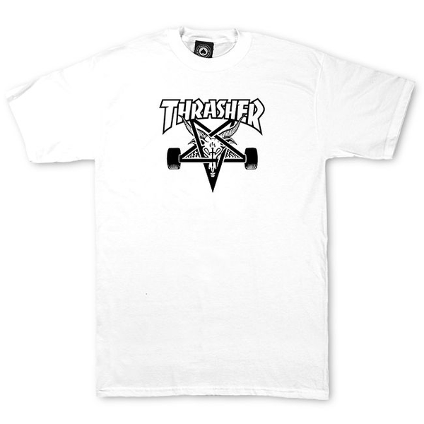 Thrasher T-Shirt Skate Goat White