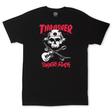 Thrasher T-Shirt Skate Rock Skull Black