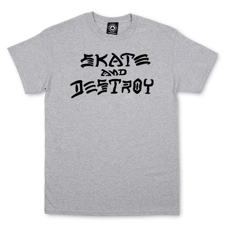 Thrasher T-Shirt Skate & Destroy Grey