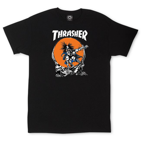 Thrasher T-Shirt Skate Outlaw Black