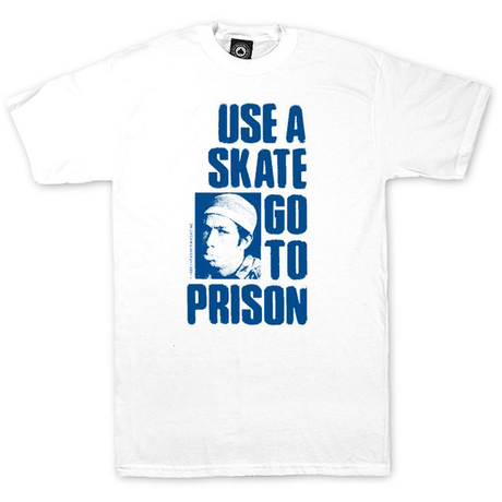 Thrasher T-Shirt Use A Skate Go To Prison White