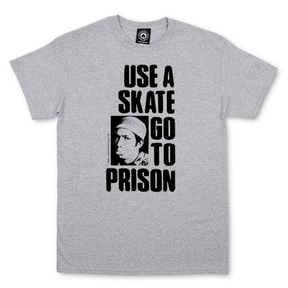 Thrasher T-Shirt Use A Skate Go To Prison Grey