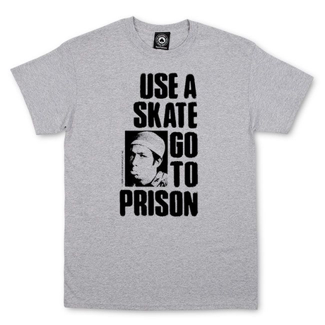 Thrasher T-Shirt Use A Skate Go To Prison Grey