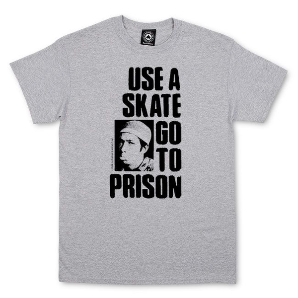 Thrasher T-Shirt Use A Skate Go To Prison Grey