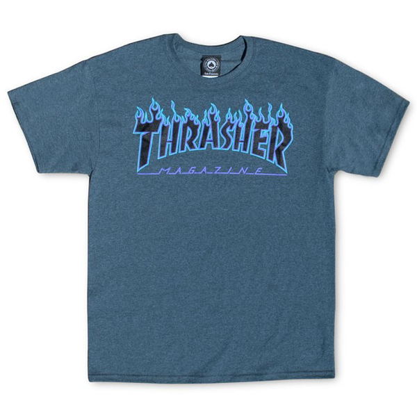 Thrasher T-Shirt Flame Dark Heather