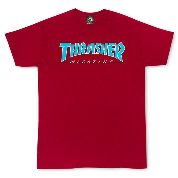 Thrasher T-Shirt Outlined Cardinal