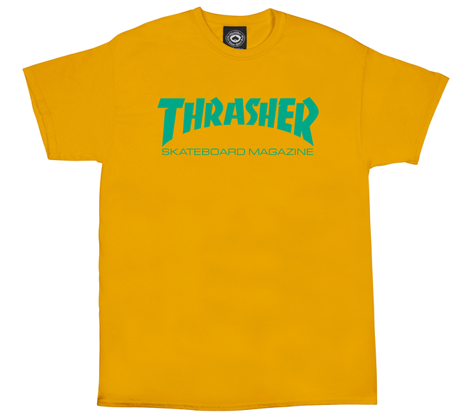 Thrasher T-Shirt Skate Mag Gold