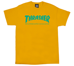 Thrasher T-Shirt Skate Mag Gold