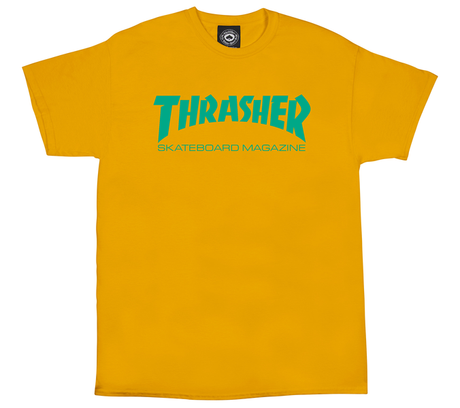 Thrasher T-Shirt Skate Mag Gold