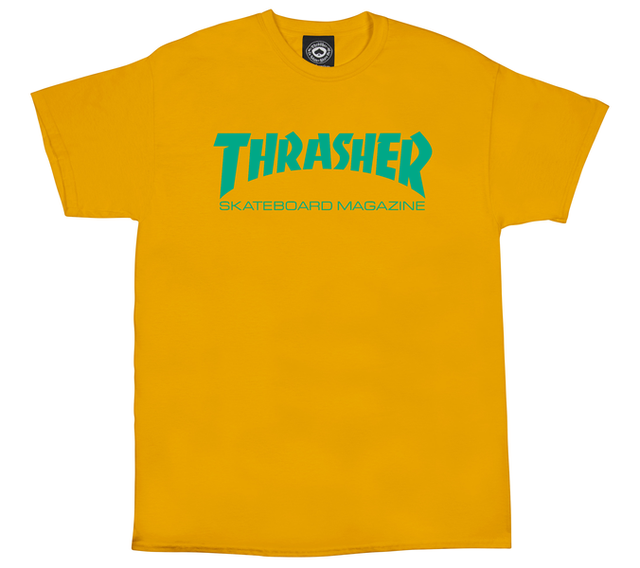 Thrasher T-Shirt Skate Mag Gold