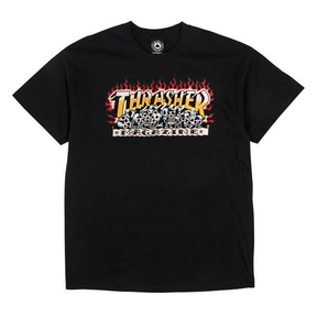 Thrasher T-Shirt Krak Skulls Ss Black