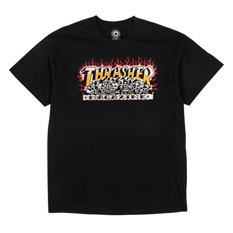 Thrasher T-Shirt Krak Skulls Ss Black