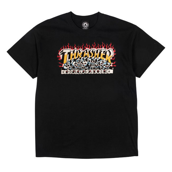 Thrasher T-Shirt Krak Skulls Ss Black