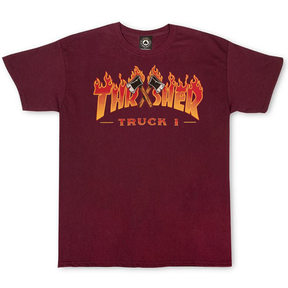Thrasher T-Shirt Truck 1 Ss Maroon