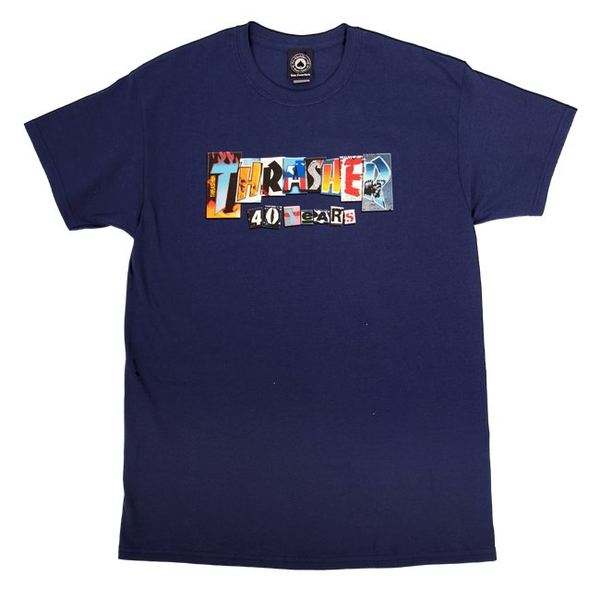 Thrasher T-Shirt 40 Years Navy
