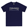 Thrasher T-Shirt Outlined Navy Black