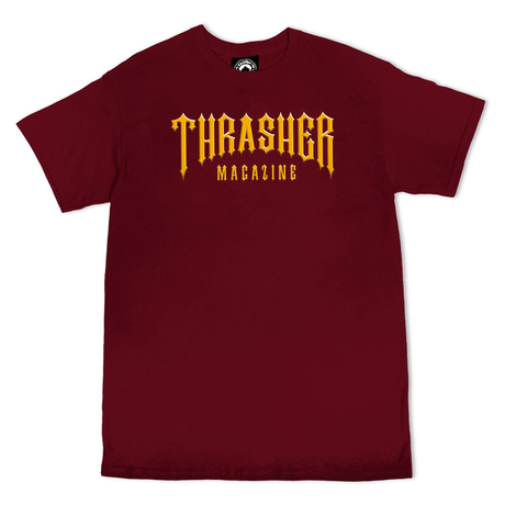Thrasher T-Shirt Low Low Logo Ss Maroon