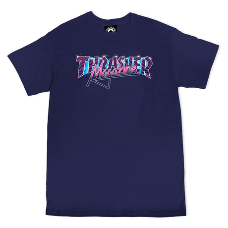 Thrasher T-Shirt Vice Logo Ss Navy