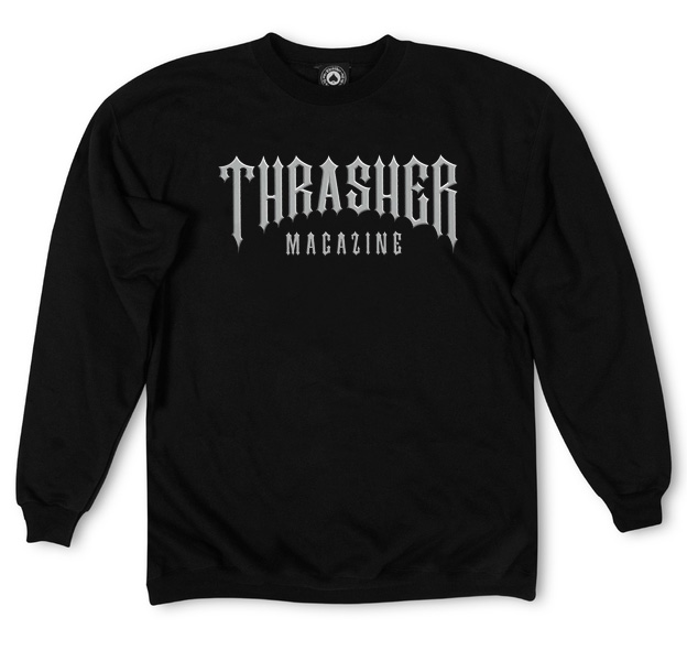 Thrasher T-Shirt Low Low Logo Ls Black