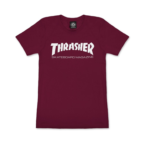 Thrasher T-Shirt Wo Skate Mag Maroon