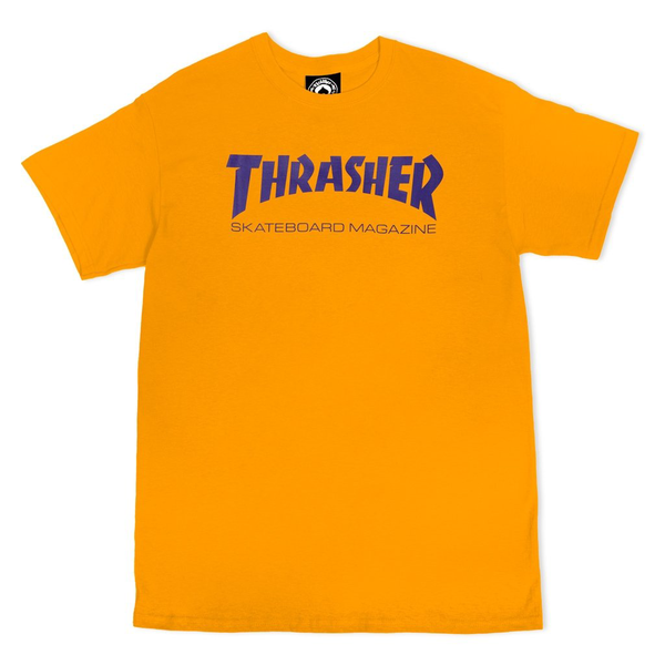 Thrasher T-Shirt Skate Mag Gold Purple