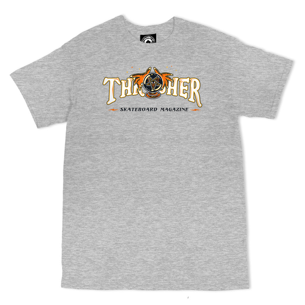 Thrasher T-Shirt Fortune Logo Ss Ash Gray